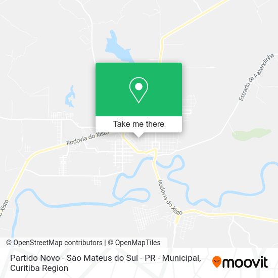Partido Novo - São Mateus do Sul - PR - Municipal map
