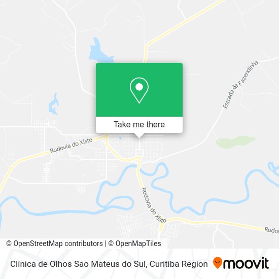 Clínica de Olhos Sao Mateus do Sul map