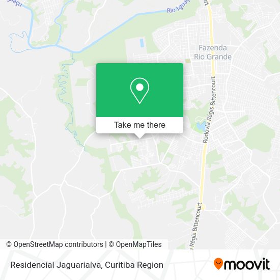 Residencial Jaguariaíva map