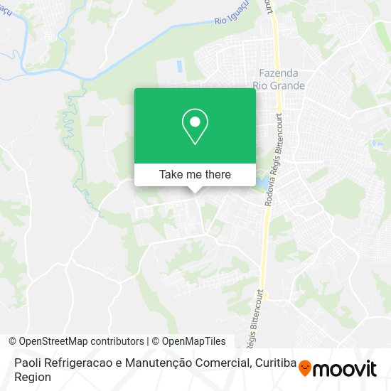 Paoli Refrigeracao e Manutenção Comercial map