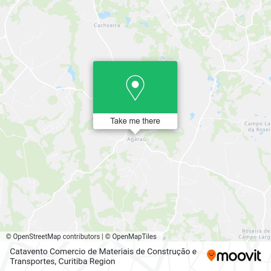 Catavento Comercio de Materiais de Construção e Transportes map