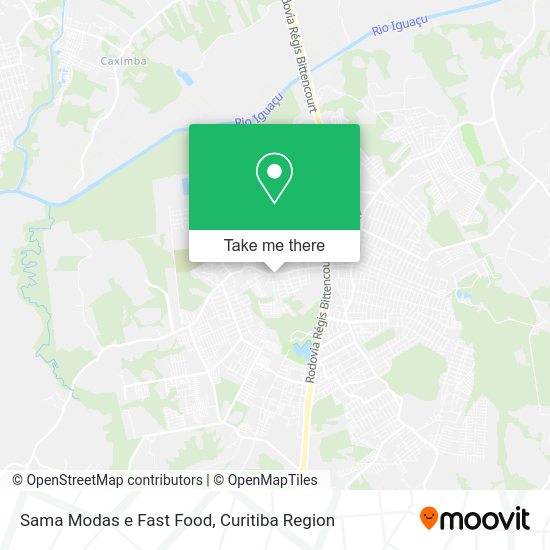 Sama Modas e Fast Food map