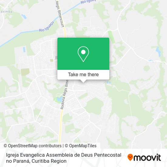Igreja Evangelica Assembleia de Deus Pentecostal no Paraná map