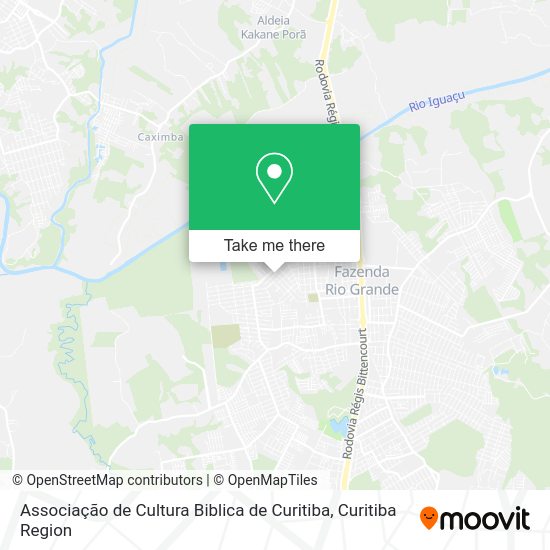 Associação de Cultura Biblica de Curitiba map