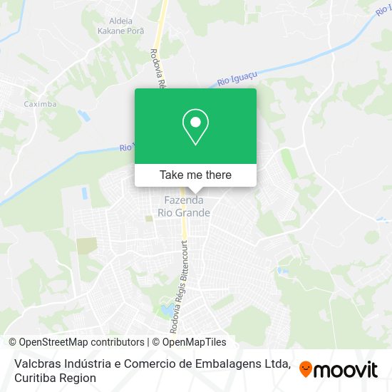 Valcbras Indústria e Comercio de Embalagens Ltda map