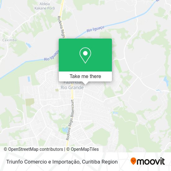 Triunfo Comercio e Importação map