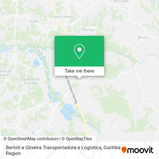 Bertoti e Oliveira Transportadora e Logística map