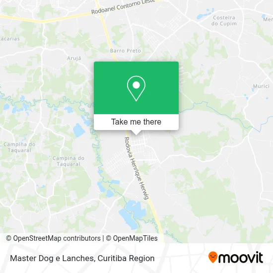 Master Dog e Lanches map