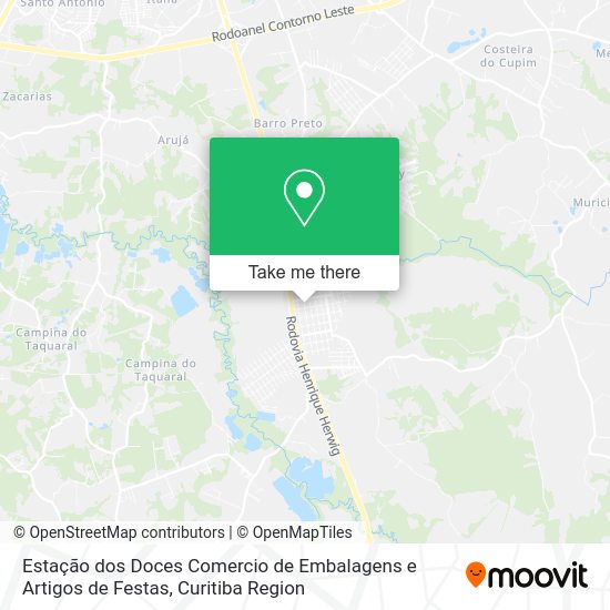Estação dos Doces Comercio de Embalagens e Artigos de Festas map