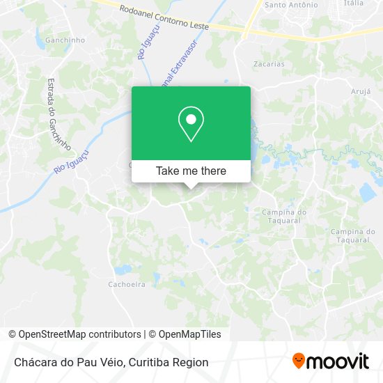 Chácara do Pau Véio map