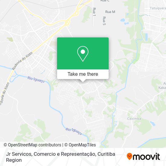 Jr Servicos, Comercio e Representação map
