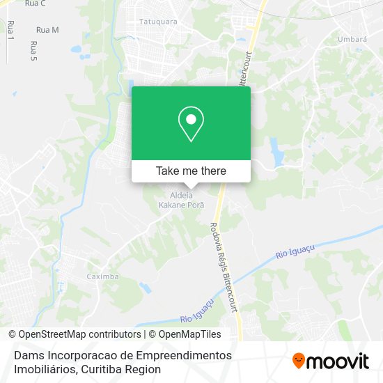 Dams Incorporacao de Empreendimentos Imobiliários map