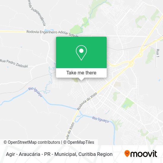 Agir - Araucária - PR - Municipal map