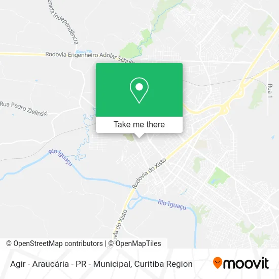 Agir - Araucária - PR - Municipal map