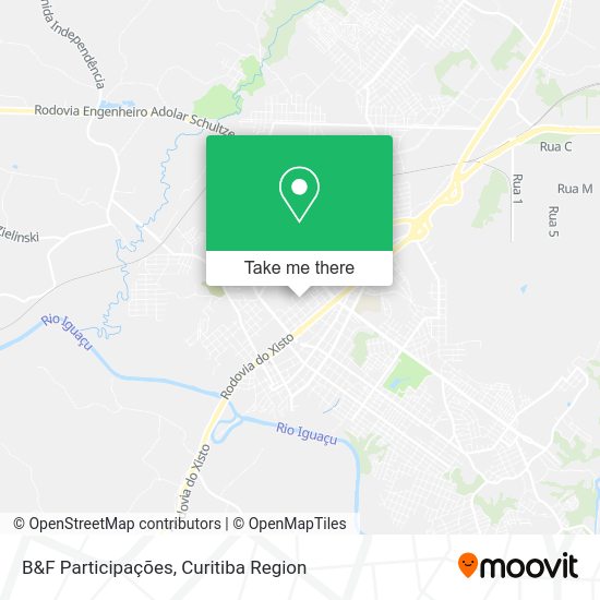 B&F Participações map