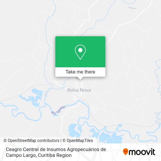 Ceagro Central de Insumos Agropecuários de Campo Largo map