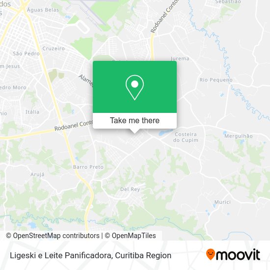 Ligeski e Leite Panificadora map
