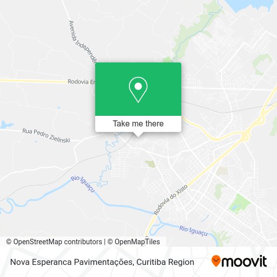 Nova Esperanca Pavimentações map