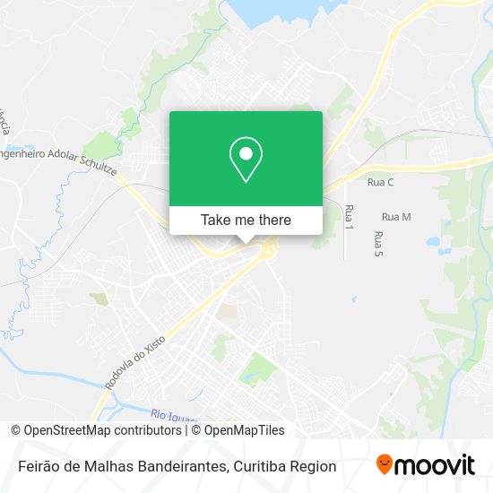 Feirão de Malhas Bandeirantes map