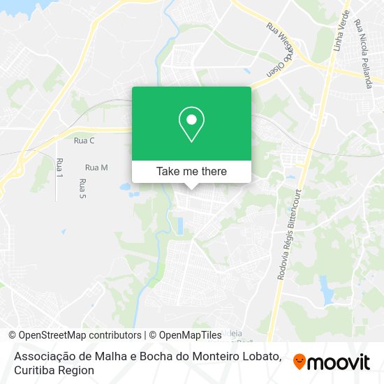 Associação de Malha e Bocha do Monteiro Lobato map