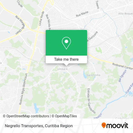 Negrello Transportes map