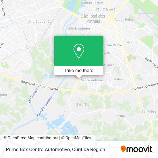 Prime Box Centro Automotivo map