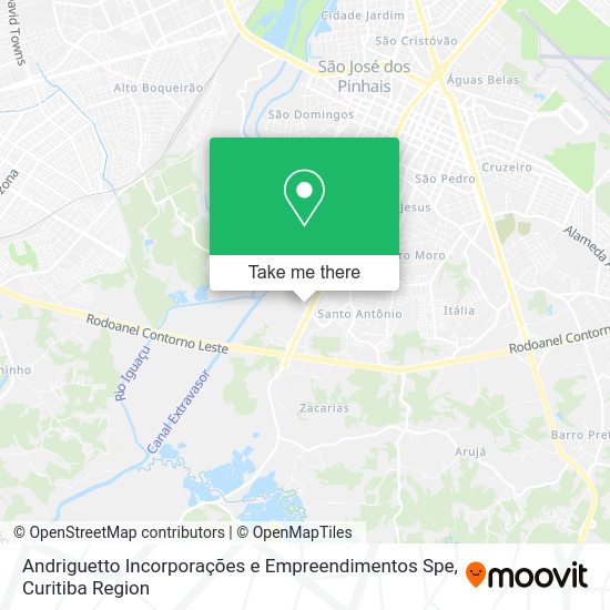 Andriguetto Incorporações e Empreendimentos Spe map