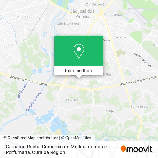 Camargo Rocha Comércio de Medicamentos e Perfumaria map