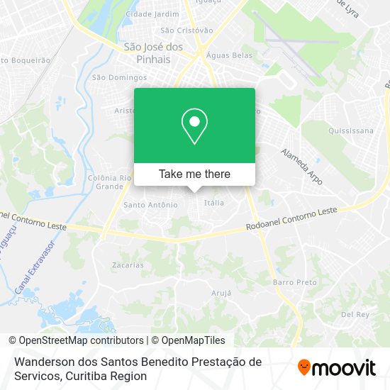 Wanderson dos Santos Benedito Prestação de Servicos map