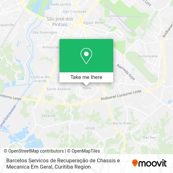 Barcelos Servicos de Recuperação de Chassis e Mecanica Em Geral map