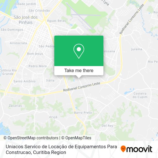 Uniacos Servico de Locação de Equipamentos Para Construcao map