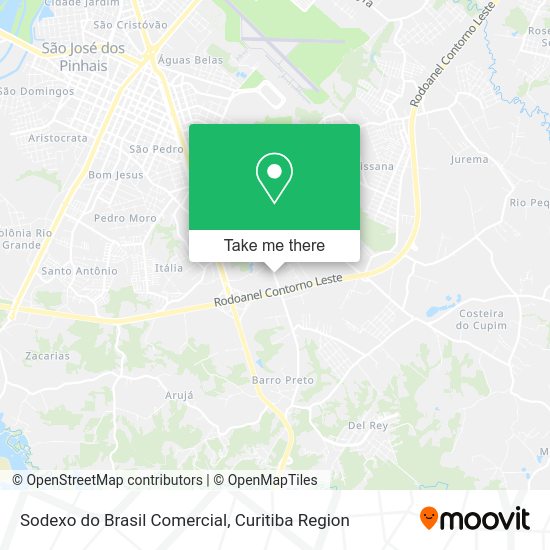Sodexo do Brasil Comercial map