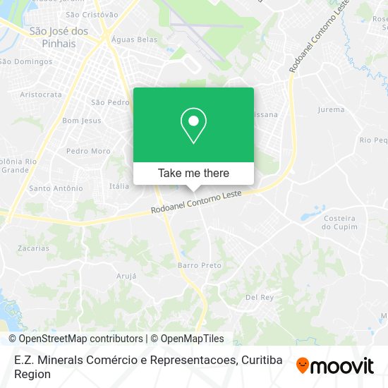 E.Z. Minerals Comércio e Representacoes map