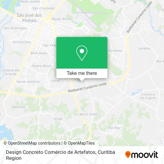 Design Concreto Comércio de Artefatos map