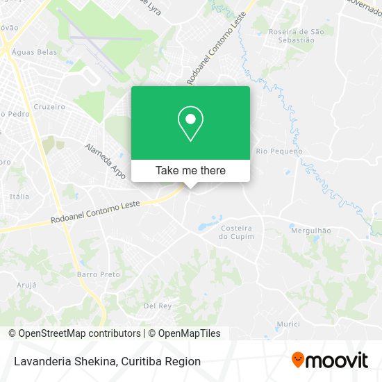 Lavanderia Shekina map