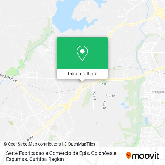 Sette Fabricacao e Comercio de Epis, Colchões e Espumas map