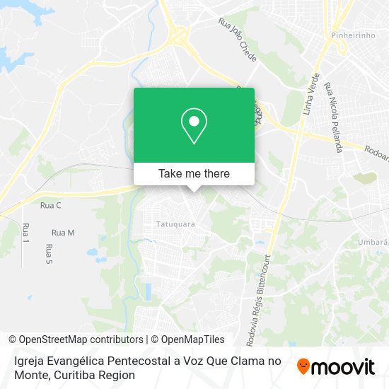 Igreja Evangélica Pentecostal a Voz Que Clama no Monte map