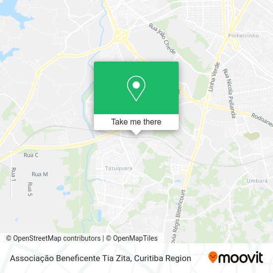 Associação Beneficente Tia Zita map