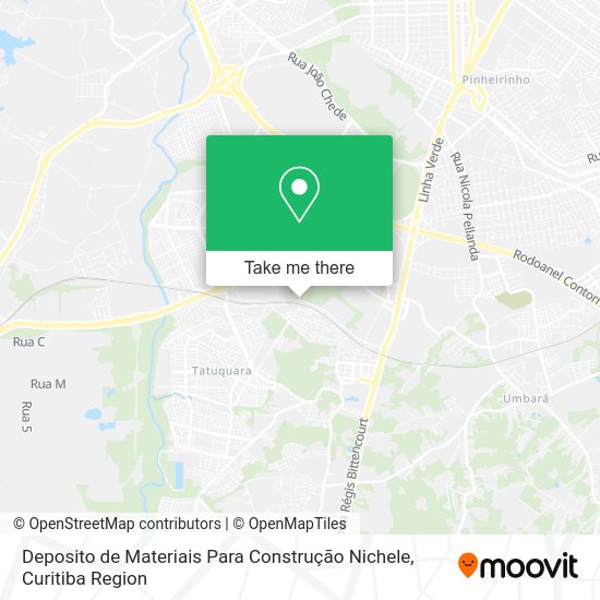 Deposito de Materiais Para Construção Nichele map