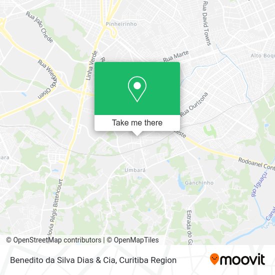 Benedito da Silva Dias & Cia map