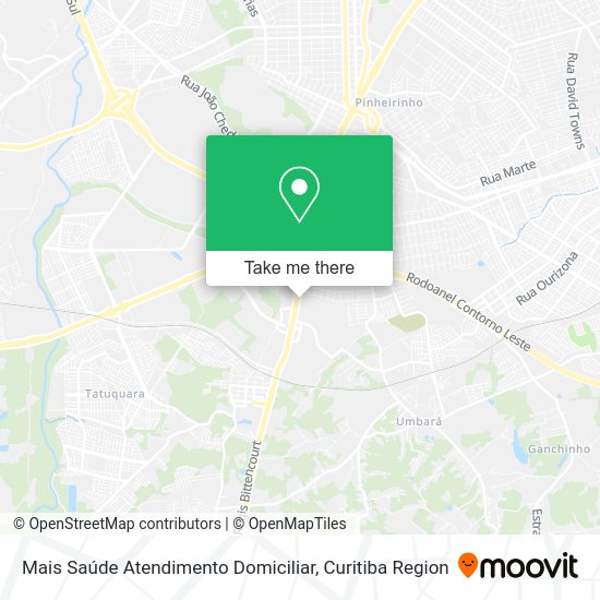 Mais Saúde Atendimento Domiciliar map