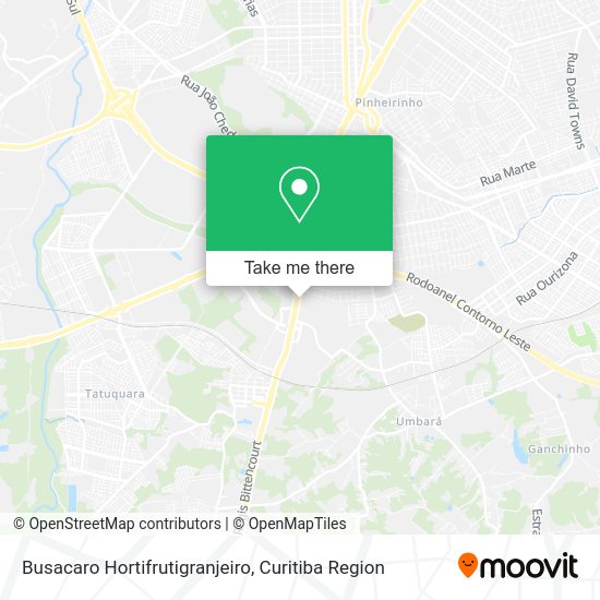 Busacaro Hortifrutigranjeiro map