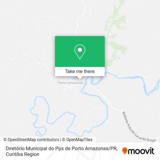Diretório Municipal do Pps de Porto Amazonas / PR map