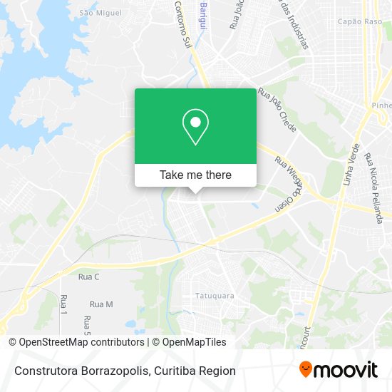 Construtora Borrazopolis map