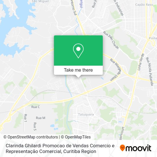 Clarinda Ghilardi Promocao de Vendas Comercio e Representação Comercial map