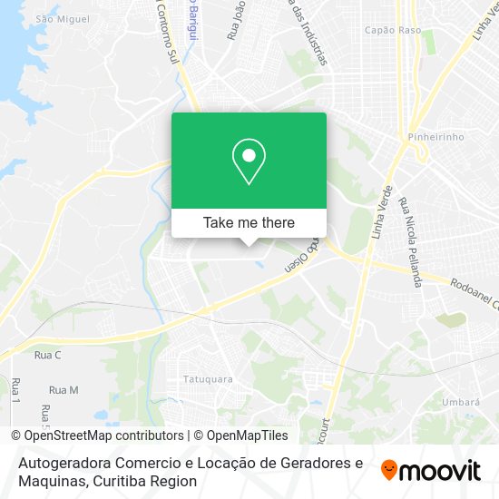 Autogeradora Comercio e Locação de Geradores e Maquinas map