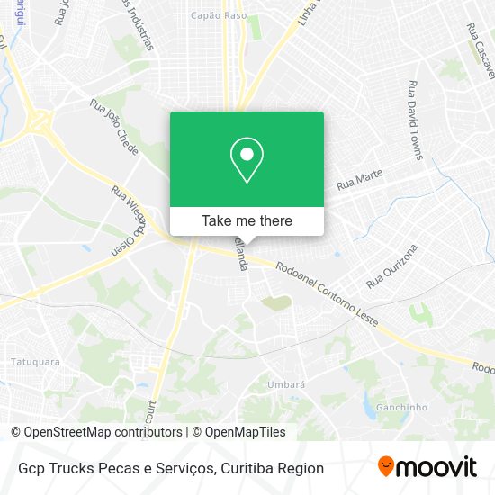 Gcp Trucks Pecas e Serviços map