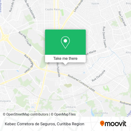 Kebec Corretora de Seguros map