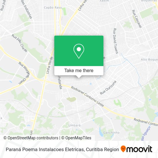 Paraná Poema Instalacoes Eletricas map
