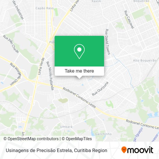 Usinagens de Precisão Estrela map
